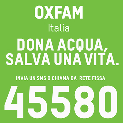 Quagliarella testimonial della campagna Oxfam Italia ‘Acqua che salva la vita’
