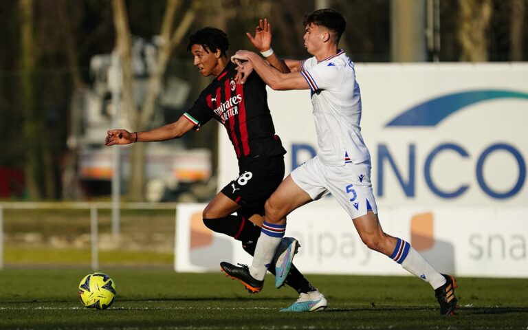 Pozzato a segno: buon punto con il Milan per la Samp Primavera