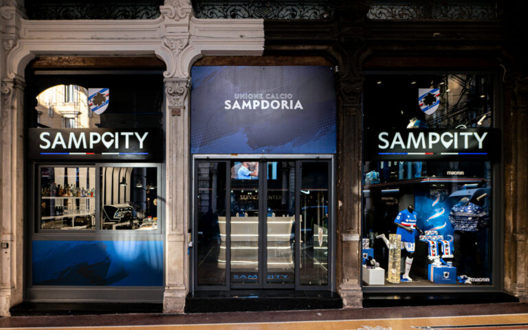 SampCity: via al restyling del concept store blucerchiato