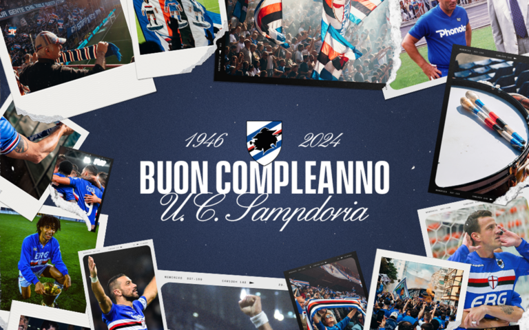 12 agosto 1946-12 agosto 2024: auguri U.C. Sampdoria