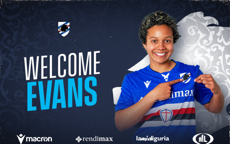 Sampdoria Women: Evans è una nuova blucerchiata